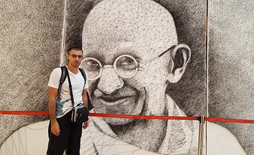 Mahatma Gandhi String Art in New Delhi